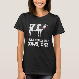 Camiseta Me Gustan Los Toros Ok Granjero De Animales Ama La