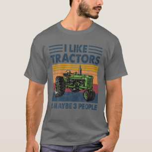 Camiseta Me Gustan Los Tractores Y Quizá 3 Personas Se Divi