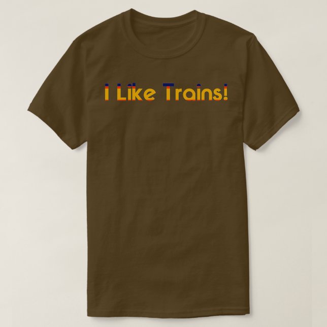 Camiseta Me Gustan Los Trenes 1 (Diseño del anverso)