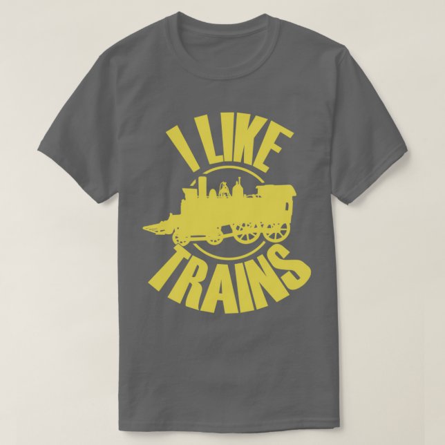 Camiseta Me Gustan Los Trenes 3 (Diseño del anverso)