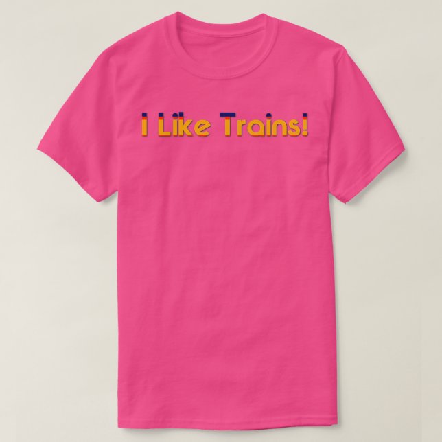 Camiseta Me Gustan Los Trenes 4 (Diseño del anverso)