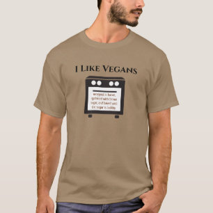 Camiseta Me Gustan Los Veganos El Humor Confundido Insulto 