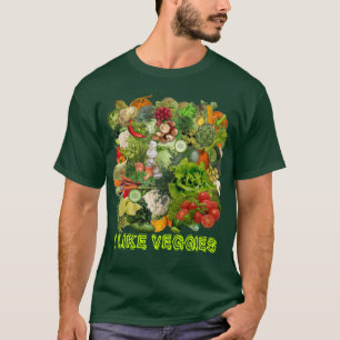 Camiseta Me gustan los vegetales 🥦 🥕 🥬 🍅 🌽
