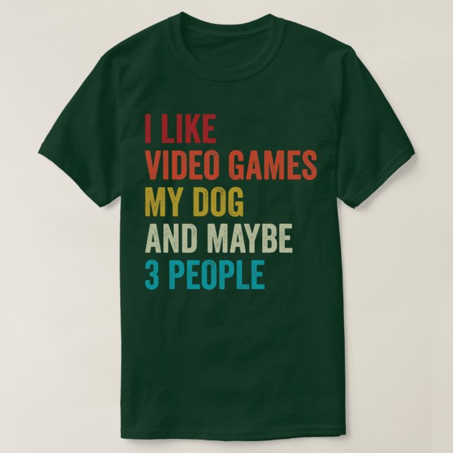 Camiseta Me gustan los videojuegos y mi jugador de juegos d (Diseño del anverso)