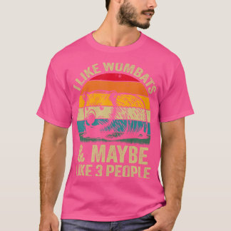 Camiseta Me Gustan Los Wombats Y Quizás Como 3 Personas Fun