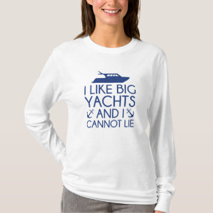 Camiseta Me gustan los yates grandes