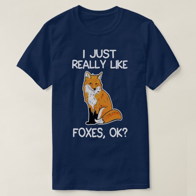 Camiseta Me Gustan Los Zorros (Diseño del anverso)