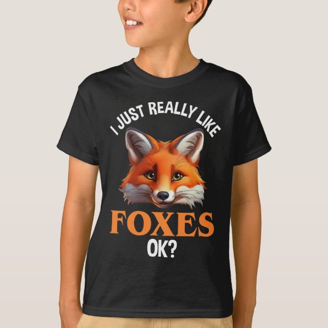 Camiseta Me Gustan Los Zorros. (Anverso)