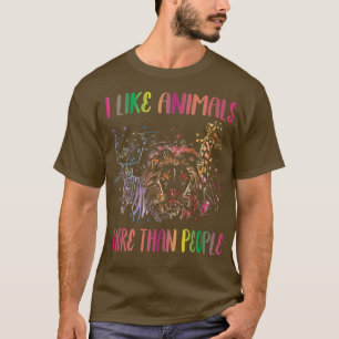 Camiseta Me Gustan Más Los Animales Que La Gente El Vegeta 