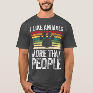 Camiseta Me Gustan Más Los Animales Que La Gente El Vegeta 