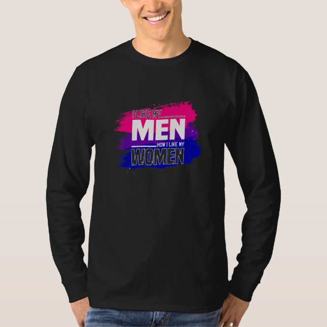 Camiseta Me Gustan Mis Hombres Cómo Me Gusta Mi Desfile De  (Anverso)