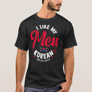 Camiseta Me gustan mis hombres coreanos con subtítulos K Dr