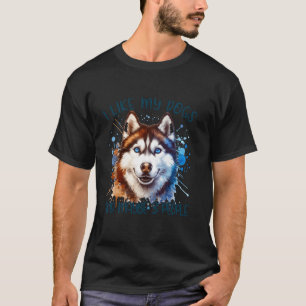 Camiseta Me gustan mis perros y quizá 3 personas el amor di