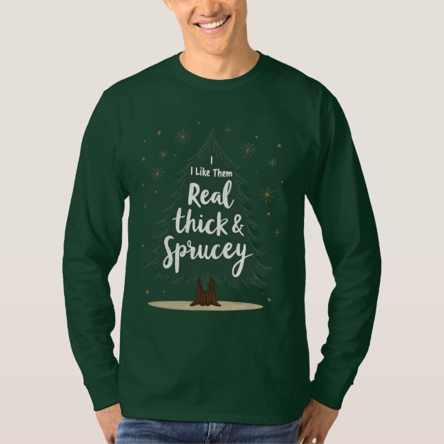 Camiseta me gustan mucho grueso y picadillo, christma graci (Anverso)