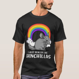 Camiseta Me gustan mucho las chinchillas