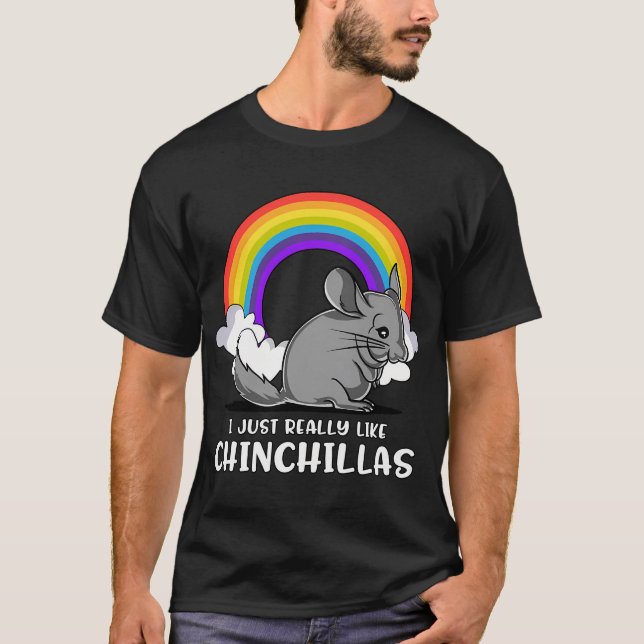 Camiseta Me gustan mucho las chinchillas (Anverso)