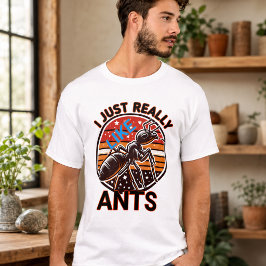 Camiseta Me gustan mucho las hormigas para los amantes