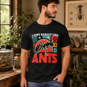 Camiseta Me gustan mucho las hormigas para los amantes