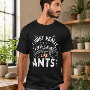 Camiseta Me gustan mucho las hormigas para los amantes