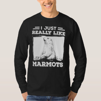 Camiseta Me gustan mucho las marmotas, día de la marmota fe