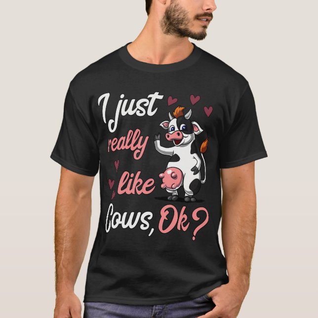 Camiseta Me gustan mucho las vacas (Anverso)