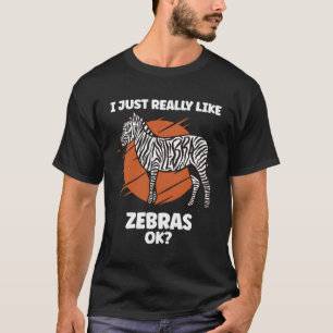 Camiseta Me gustan mucho los animales de Zebras Ok Zebra Sa
