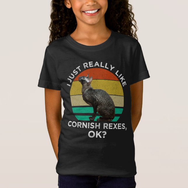 Camiseta Me Gustan Mucho los Cornish Rex, ¡OK? (Anverso)