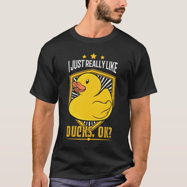 Camiseta Me gustan mucho los Ducks, ¿de acuerdo? Regalo de  (Anverso)