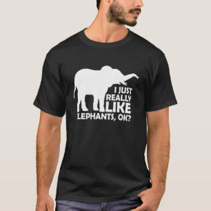Camiseta Me gustan mucho los elefantes.