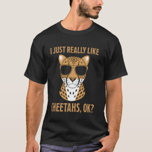 Camiseta Me Gustan Mucho Los Guepardos Gracioso Guepardo