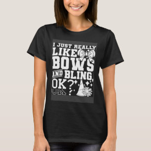 Camiseta Me Gustan Mucho Los Lazos Y El Brillo Porrista Gri