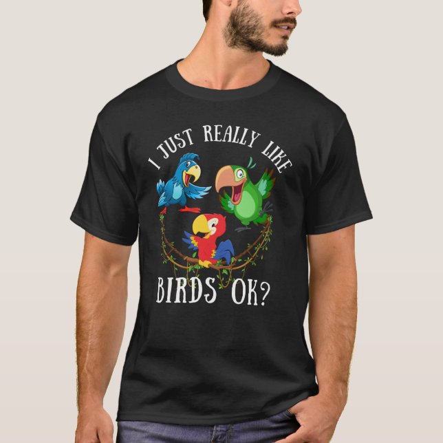 Camiseta Me gustan mucho los pájaros, ¿vale? (Anverso)