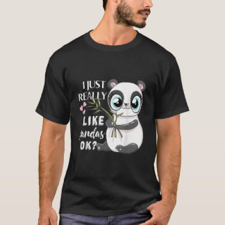 Camiseta Me Gustan Mucho Los Pandas Ok Panda