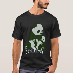 Camiseta Me gustan mucho los pandas OK, panda de jungla lin