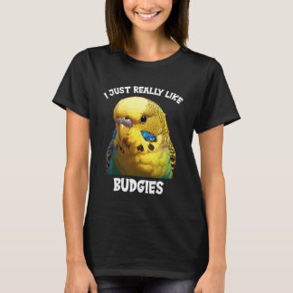Camiseta Me gustan mucho los periquitos. Periquitos Periqui