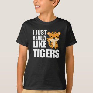 Camiseta Me gustan mucho los tigres - Animales de zoológico