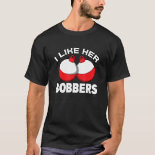 Camiseta Me gustan sus flotadores - pesca - texto divertido