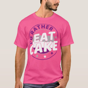 Camiseta Me gustaría comer pastel divertido Orgullo Ace Org