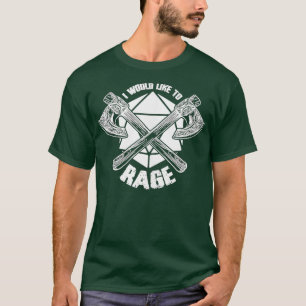Camiseta Me gustaría enfurecer a D20 con la picota bárbara