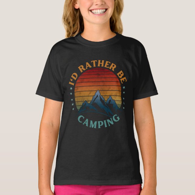 Camiseta ME GUSTARÍA ESTAR DE ACAMPADA (Anverso)