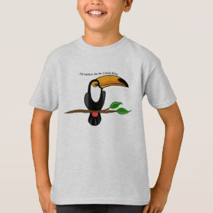 Camiseta Me gustaría estar en Costa Rica, tucán