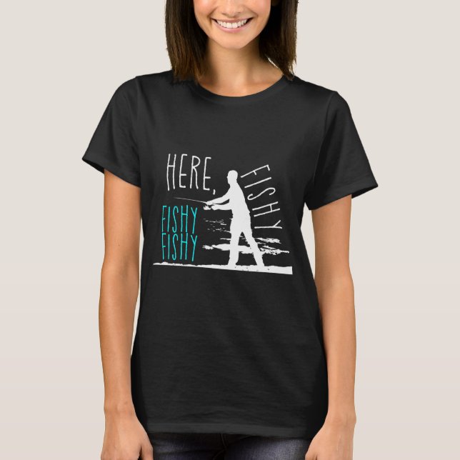 Camiseta Me gustaría estar pescando (Anverso)