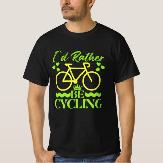 Camiseta me gustaría más ir en bicicleta