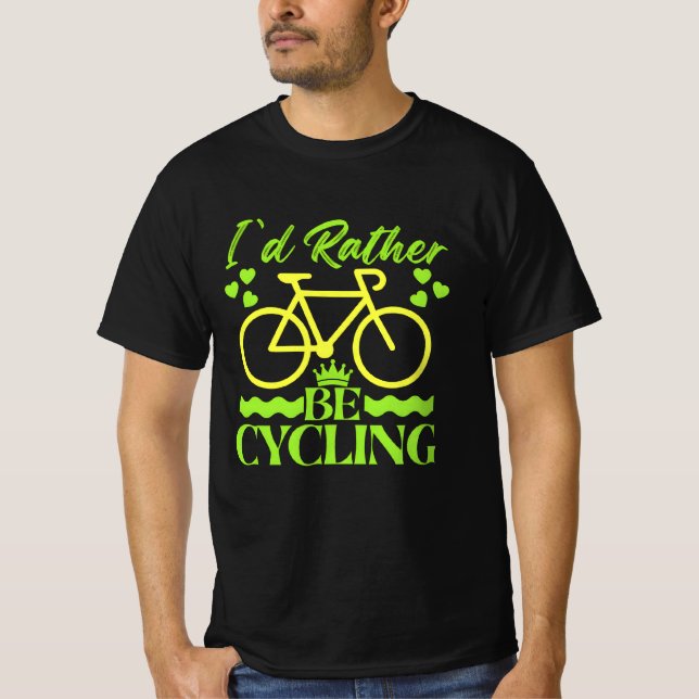 Camiseta me gustaría más ir en bicicleta (Anverso)