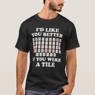 Camiseta Me Gustaría Más Mamáes Mahjong Player Mahjong Tile