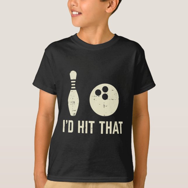Camiseta Me Gustaría Que El Jugador De Bowling Diga A Los H (Anverso)
