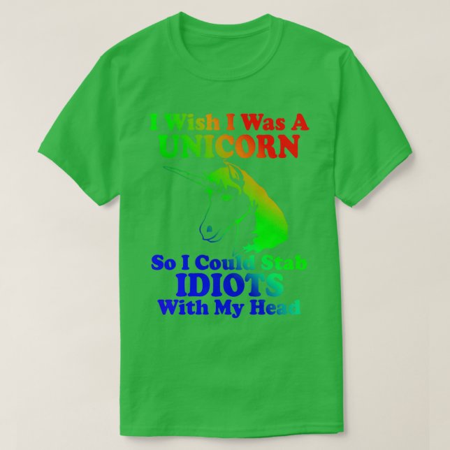 Camiseta Me gustaría ser un unicornio esencial (Diseño del anverso)