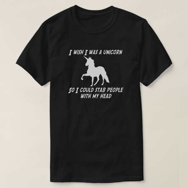 CAMISETA ME GUSTARÍA SER UNICORN PARA PODER TRABAJAR CON LA (Diseño del anverso)