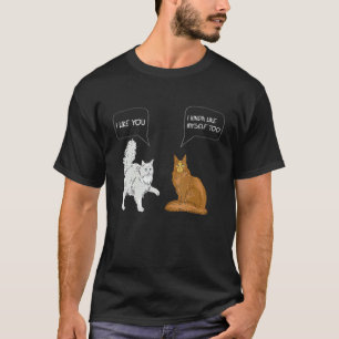 Camiseta Me gustas  Me gusto un poco también  Maine Coon Ca