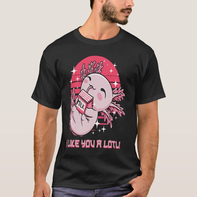 Camiseta Me gustas un Humor Axolotl Lote Memes de Salamande (Anverso)